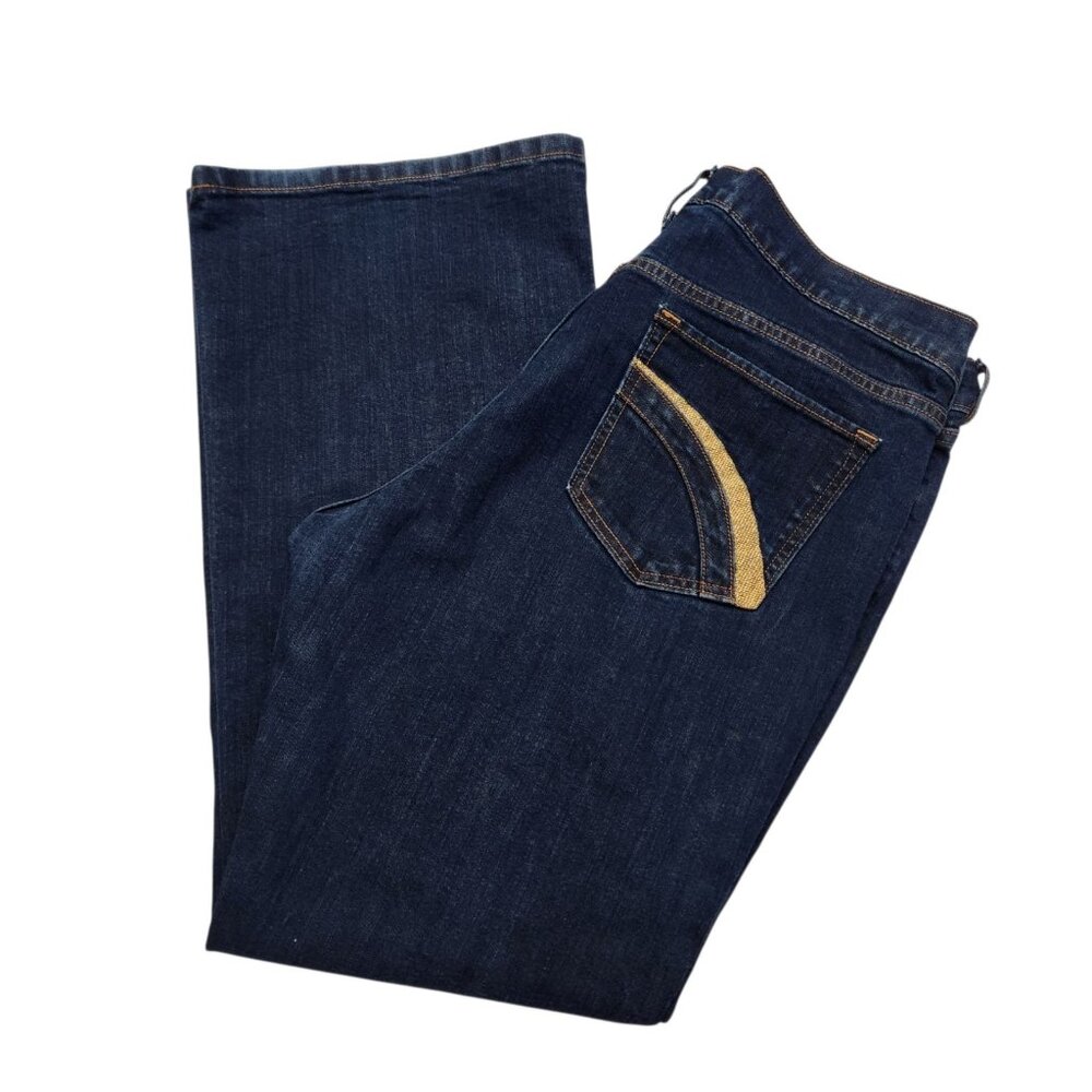Womens Old Navy Diva Size 18 Regular Dark Wash Bootcut Flare Jeans 32" Inseam